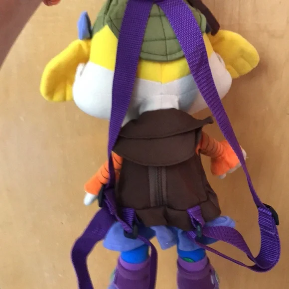 Vintage RUGRATS BACKPACK ANGELICA PICKLES 1998 Viacom Stuffed Plush - Picture 2 of 11